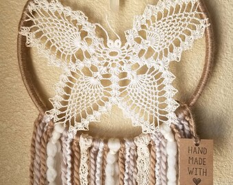 Butterfly Dreamcatcher - Neutral Tones