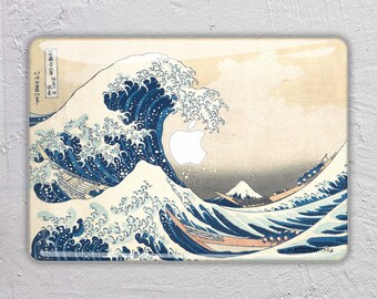 macbook skin macbook decal painting macbook sticker The Great Wave off Kanagawa macbook cover macbook pro macbook air Hokusai Art FSM048