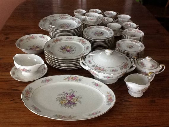 Vintage Bavaria Tirschenreath China Springtime Pattern 80