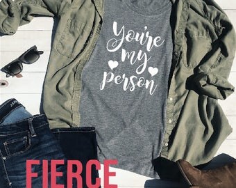 You're My Person Grey's Anatomy Unisex Shirt, Girly Shirt, Adult Unisex, Meredith Grey, Derek Shepard