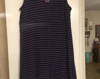 Striped knit dress