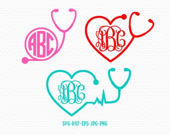Nurse Stethoscope SVG, Nurse SVG, Nurse Stethoscope, Nurse, Stethoscope SVG, Stethoscope, for CriCut Silhouette cameo Files svg jpg png dxf