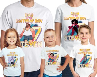 Steven Universe Birthday T-Shirt Steven Universe Birthday Boy Personalized Shirt Name and Age