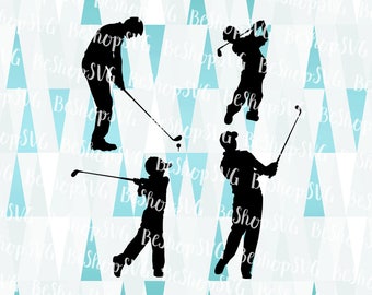 Golfer SVG, Golf SVG, Golf Bundle SVG, Men Golfer Svg, Boy golfer Svg, Dad son Golf Svg, Instant download, Eps - Dxf - Png - Svg