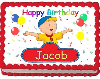 Caillou Edible Cake Topper Caillou Edible Cake Topper