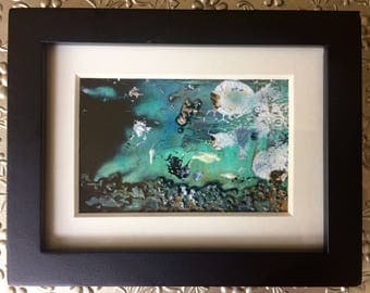Miniature Abstract Painting - Original Art - Framed