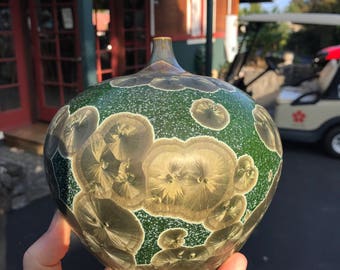 Crystalline Glazed vase