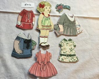 Aunt Lindy's Fabric Paper Dolls With Five Dresses