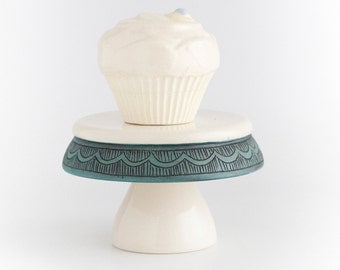 Cupcake Stand - Illustrated - READY TO SHIP