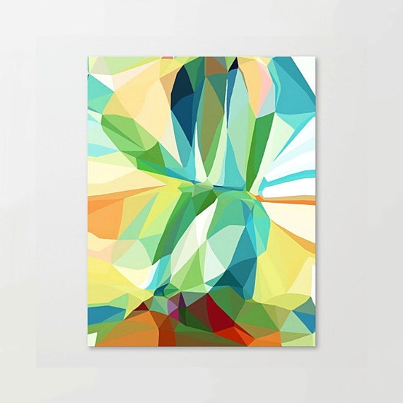 Geometric Print Canvas Art Abstract Wall Art By Tinacarroll