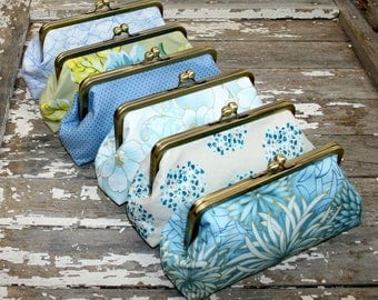 custom - bridesmaid gifts, personalized clutches, choose your fabrics, custom clutch