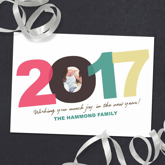 Adult humorous birthday paper card meer cat balls Items similar to Modern happy new year card , custom printable 2017 new year card, printable new