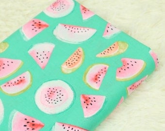 4444 - Watermelon Poplin Cotton Fabric - 55 Inch (Width) x 1/2 Yard (Length)