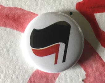 antifa flag 1" button