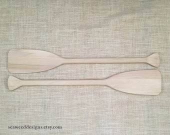 52 Paddle Unfinished Wood Oar for Nautical Beach by 