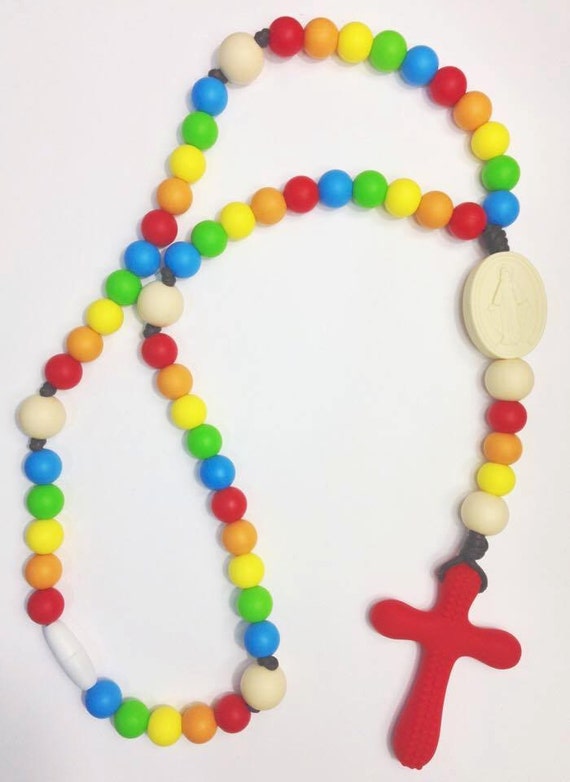 Classic Rainbow Chews Life Soft Rosary by on