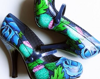 Custom Hand Painted Shoes - any size, any shoe, any design - Kezbirdie