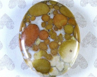 Ocean Jasper Oval Focal Bead - 50x40x11mm