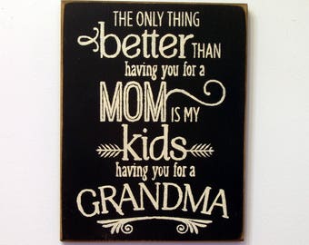 Items similar to The Best thing about having you as a MOM quote - vinyl ...