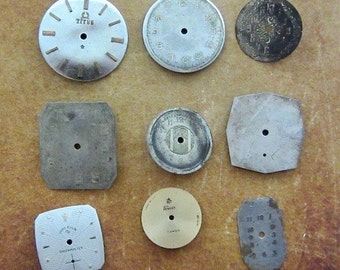Vintage Antique Watch Assortment Faces - Steampunk - Scrapbooking P46