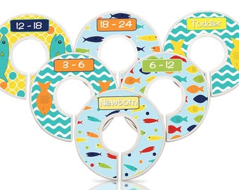 Custom Baby Closet Dividers Baby Clothes Organizers Fishing Nursery Nautical Nursery Baby Shower Gift Nursery Closet Dividers Baby Boy