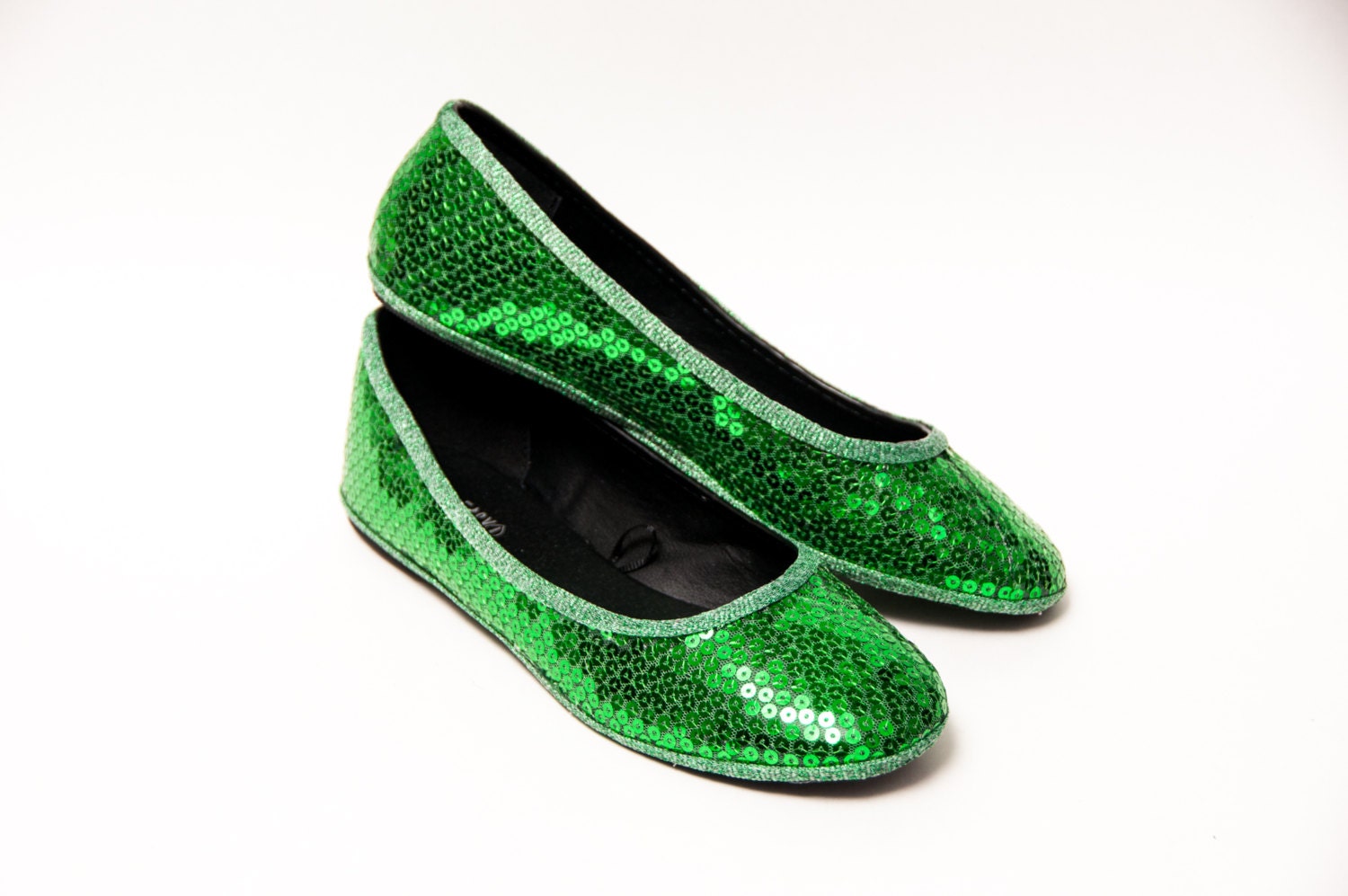sequin ballerina slippers