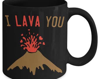 I Lava You Funny Volcano Pun Coffee Mug