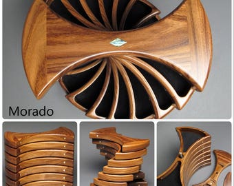 Rotating Jewelry Organizer with Secret Compartments; Efficient Jewelry Storage, 'The Helical Box'