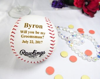 Custom Groomsmen Proposal Gifts Baseball, Will You Be My Groomsman, Groomsmen Invitation, Baseball Theme Wedding, Best Man Proposal Gift