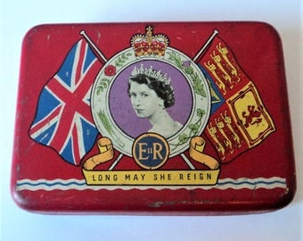 Queen Elizabeth II Coronation Tin... OXO Advertising... 1952
