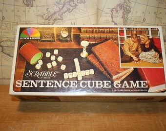 Sentence Cube Game - Scrabble - item #2479