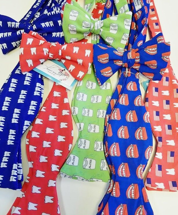 Dental Bow Ties Men's Bow Ties Tooth Chattering Teeth