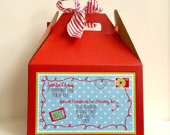 Personalized Christmas Eve Box, Christmas Gift Packaging, Christmas Gift for Kids, Holiday Gift Box, Christmas Tradition, Christmas Box