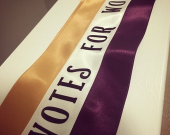 Votes for Women Suffragette sash