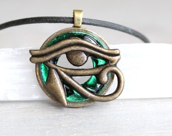 black Anubis necklace Anubis jewelry Anpu by NatureWithYou