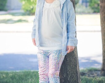 Unicorn leggings Girls Baby Toddler Pink Blue Light Purple Birthday pants 0 3 6 12 18 24 months 2T 3T 4T 5T 6 7 costume Dragon Scale