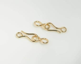 Sterling Silver Spring Hook And Eye Bolt Ring Clasp – 12mm 925 White Gold Finish Jewelry Making Closure