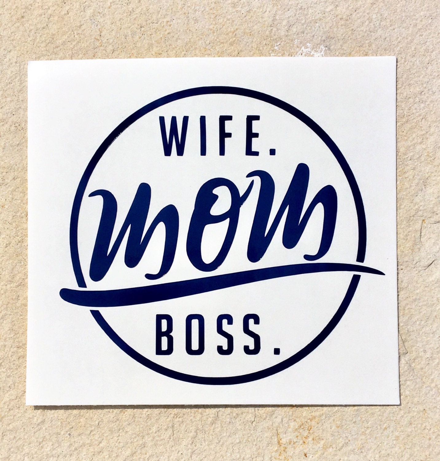 Mom Decal Wife Mom Boss Decal Boss Decal Wife Sticker Wife