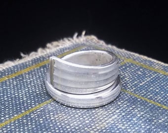 Simple Silver Plated Spoon Ring - Community Coronation Pattern 1936 - Silver Plated Spoon - Vintage Spoon Ring - Silver Plated Spoon
