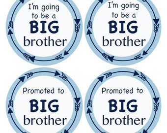 Big Brother Sticker, Baby Announcement Sticker, Promoted to Big Brother, Going to be Big Brother, Big Bro Sticker, Sibling Sticker (642)