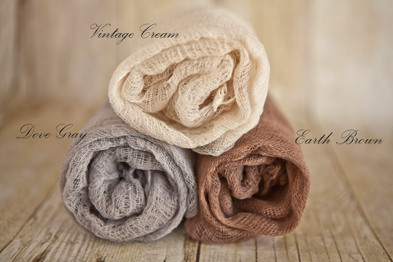 Newborn Sheer n Elegant Neutrals Swaddles Super Sheer