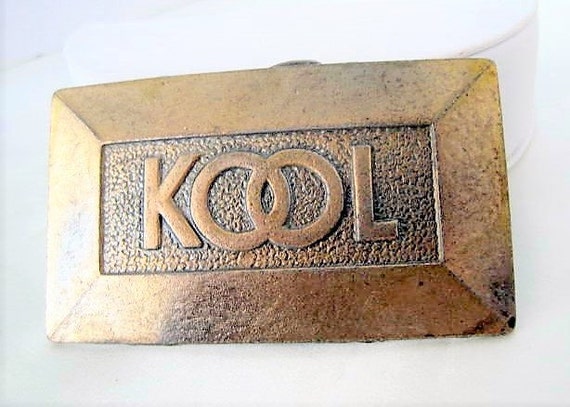 Kool Advertising Buckle - Cigarette Belt Buckle - 60's Collectible