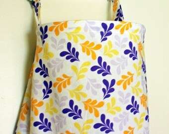 Clearance Nursing Cover Up - Purple Morning Tides Leaves - Perfect for the Modest Nursing Mom