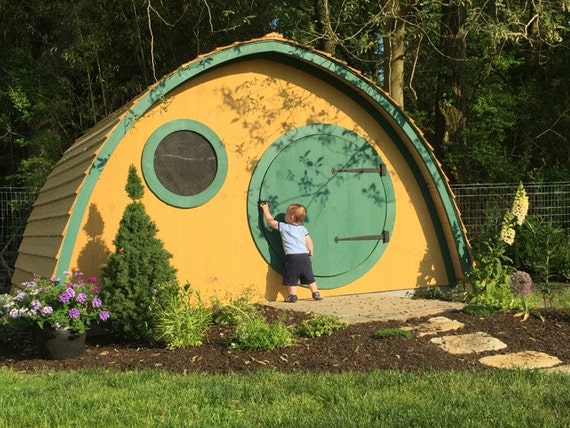 Adult Sized Multiuse Hobbit Hole Outdoor Wooden Garden Shed