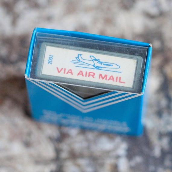 Vintage Via Air Mail Pre-Inked XStamper Stamp NOS