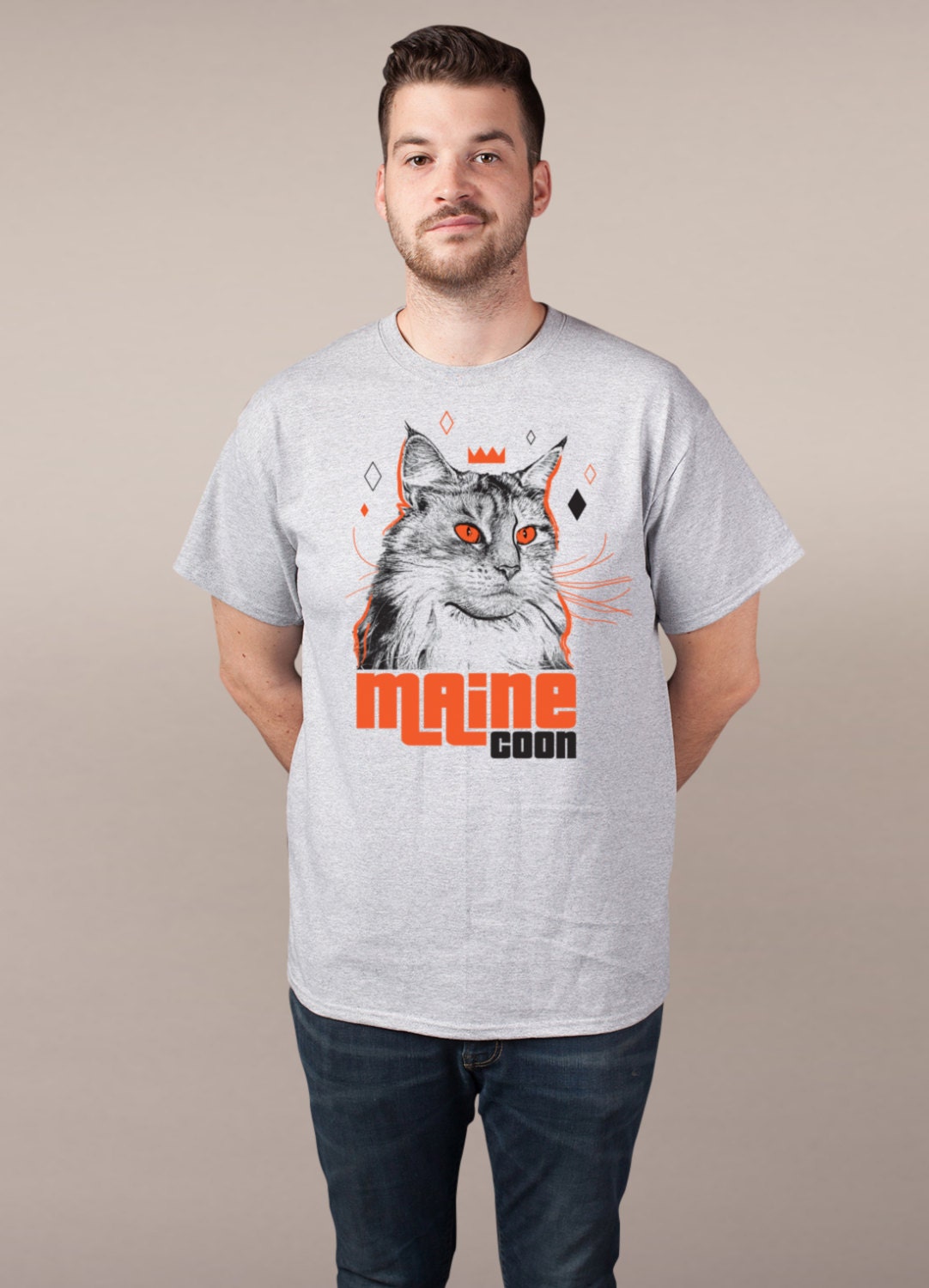 Maine Coon Cat Star Breed T-shirt