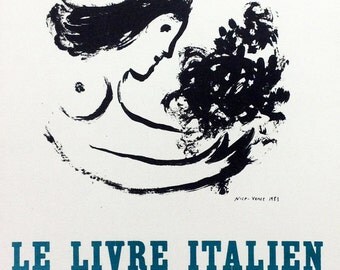 Chagall 19 "Chagall le livre contemporain" printed 1959 Mourlot Art in posters