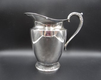 Vintage Rogers Silverplate Primrose Water Pitcher -Rogers 2317 Pitcher - Elegant and Classic - Rogers Silver Plate Primrose Water Pitcher