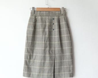 Vintage skirt | plaid | checker | Japanese | 70s 80s 90s