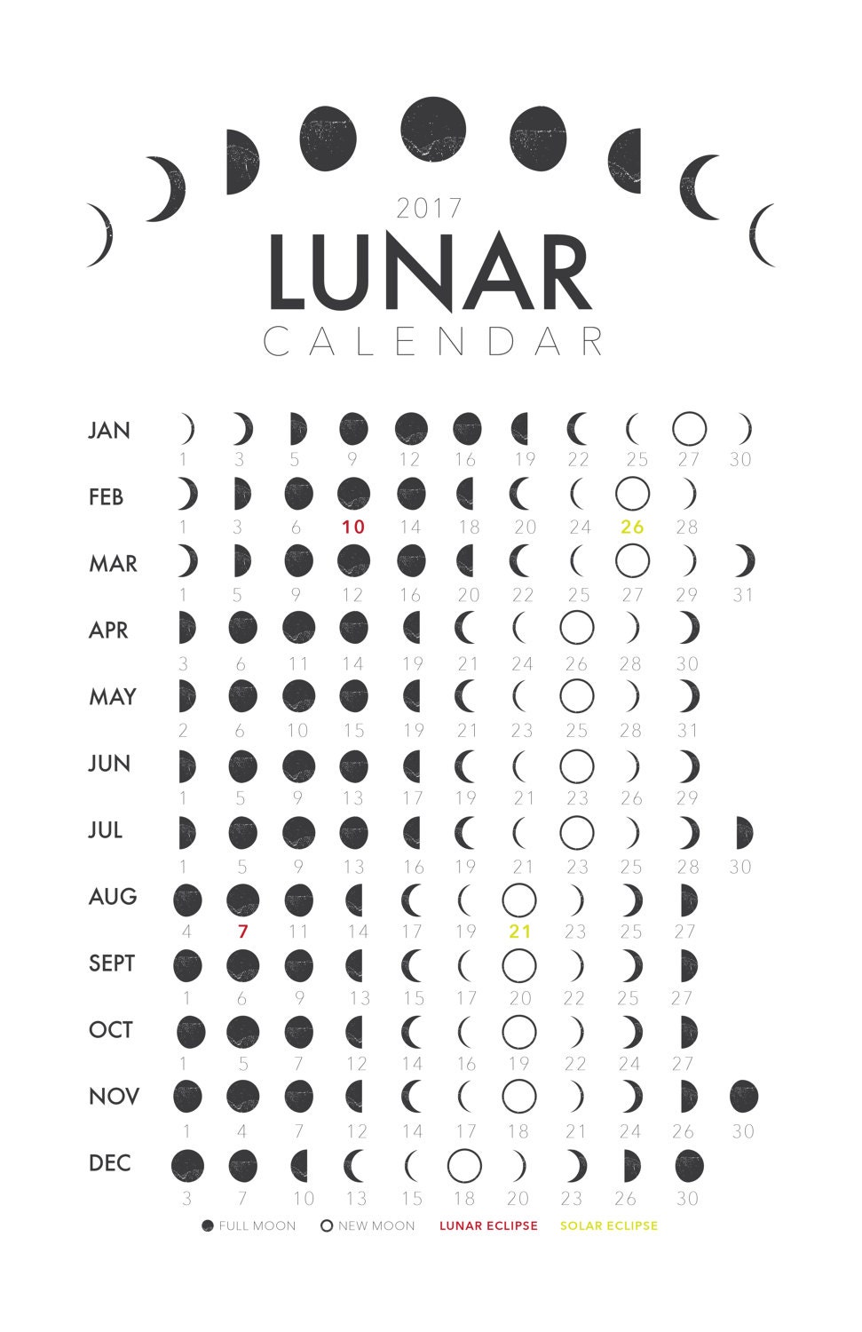 Digital Lunar Calendar